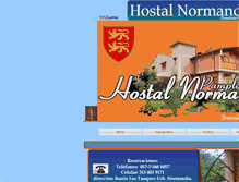 Tablet Screenshot of hostalnormandie.com